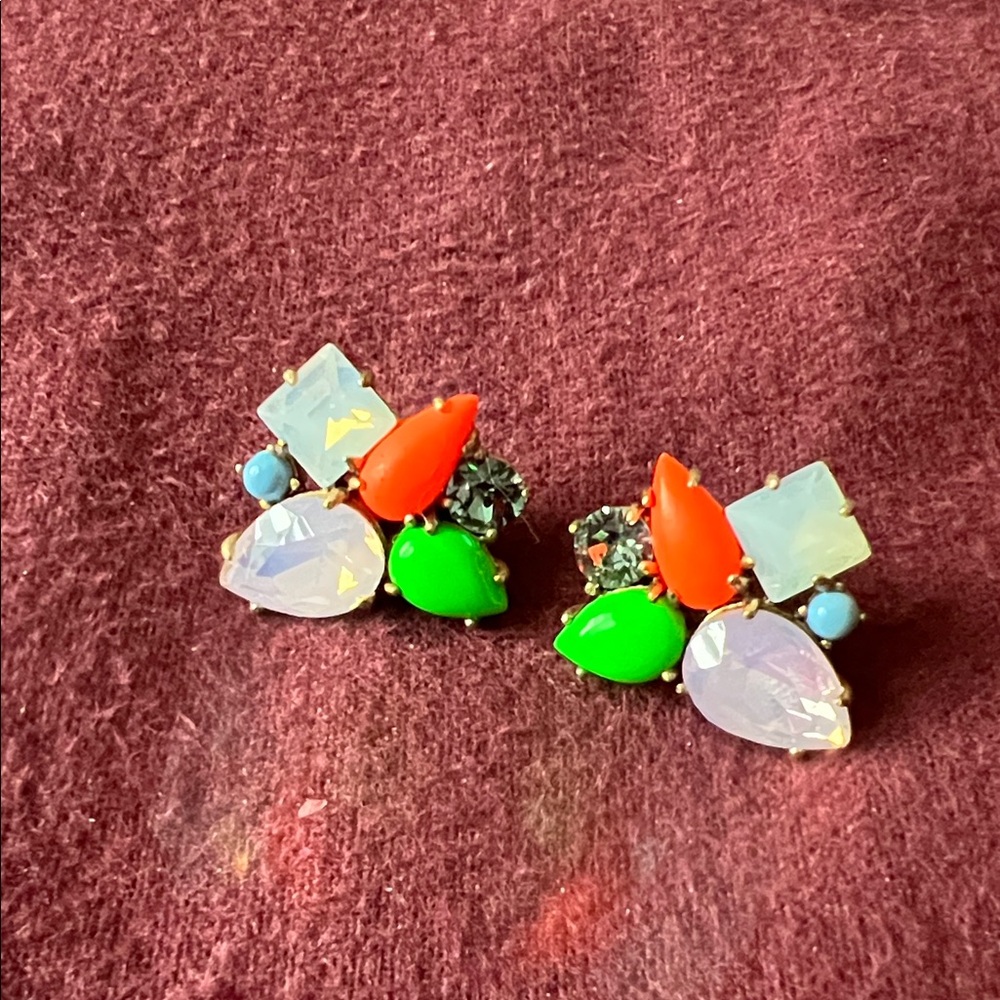 J. Crew Multicolor Gemstone Earrings